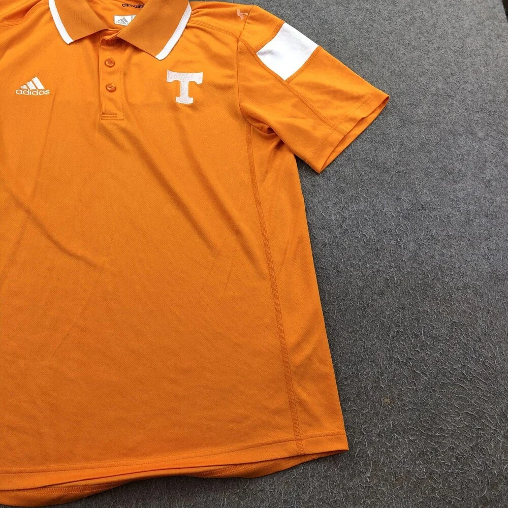 Tennessee Volunteers Polo Shirt Mens Small Orange NCAA Football Adidas Climalite